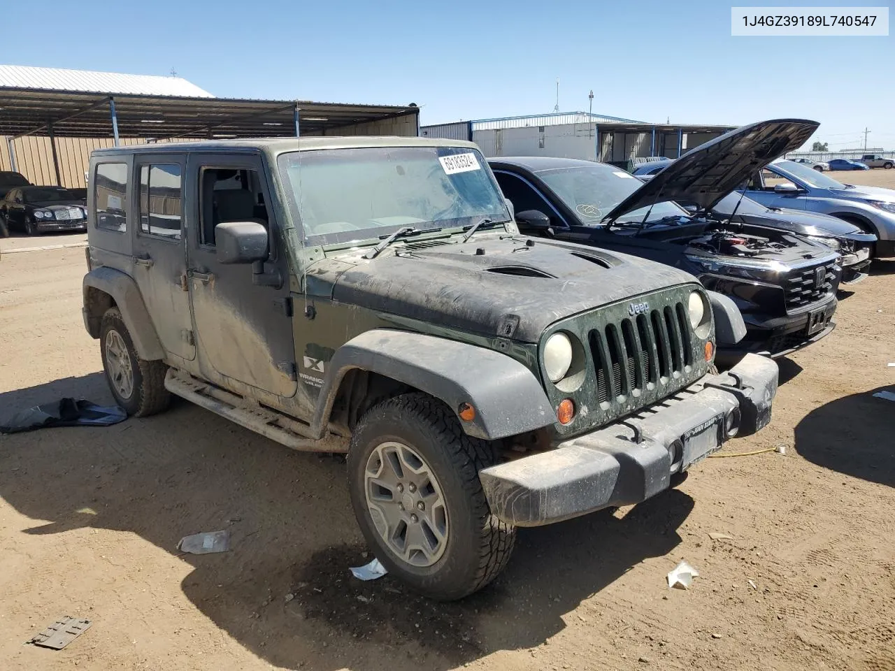 2009 Jeep Wrangler Unlimited X VIN: 1J4GZ39189L740547 Lot: 69183524