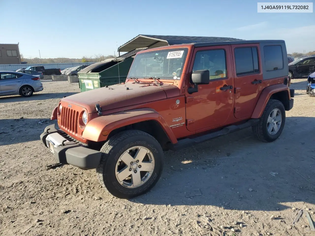 1J4GA59119L732082 2009 Jeep Wrangler Unlimited Sahara