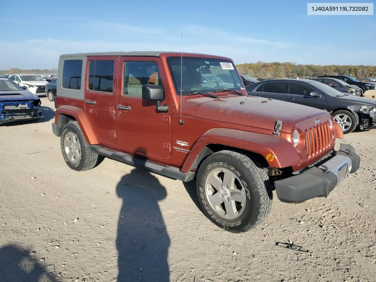 1J4GA59119L732082 2009 Jeep Wrangler Unlimited Sahara