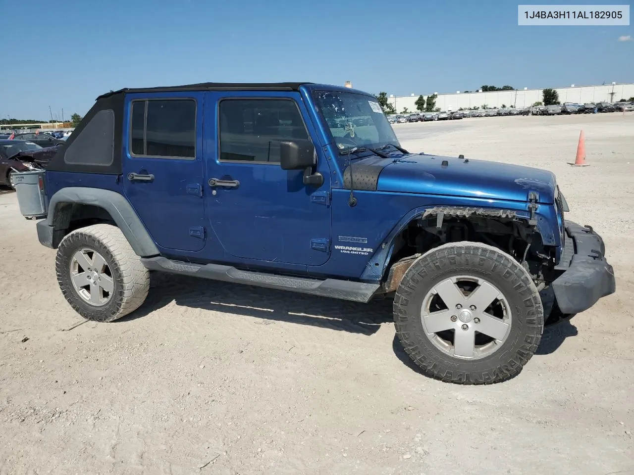 2010 Jeep Wrangler Unlimited Sport VIN: 1J4BA3H11AL182905 Lot: 57011364