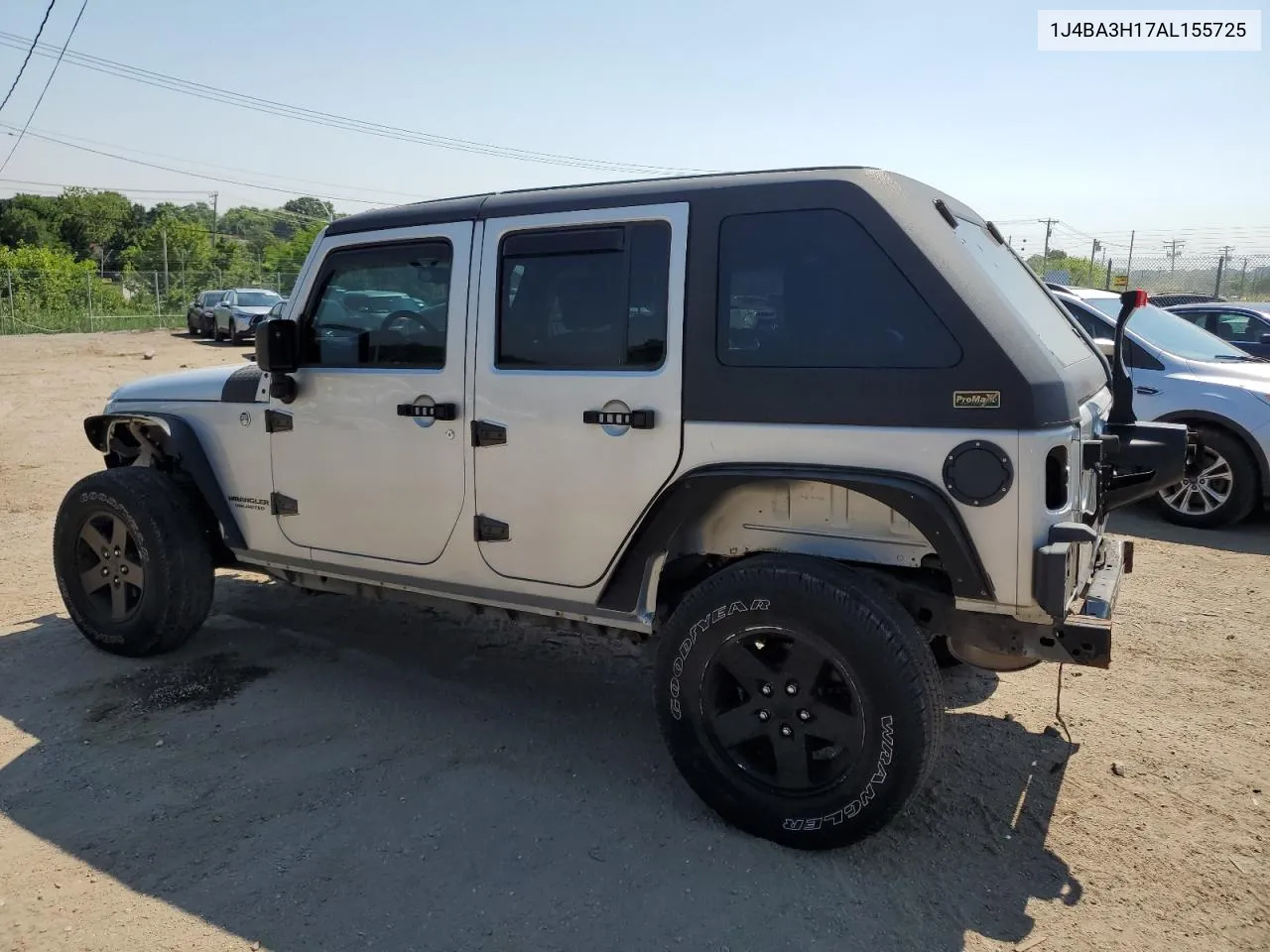 2010 Jeep Wrangler Unlimited Sport VIN: 1J4BA3H17AL155725 Lot: 58089934