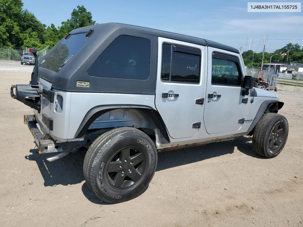 2010 Jeep Wrangler Unlimited Sport VIN: 1J4BA3H17AL155725 Lot: 58089934