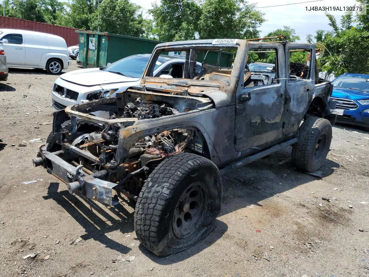 2010 Jeep Wrangler Unlimited Sport VIN: 1J4BA3H19AL130275 Lot: 58934454