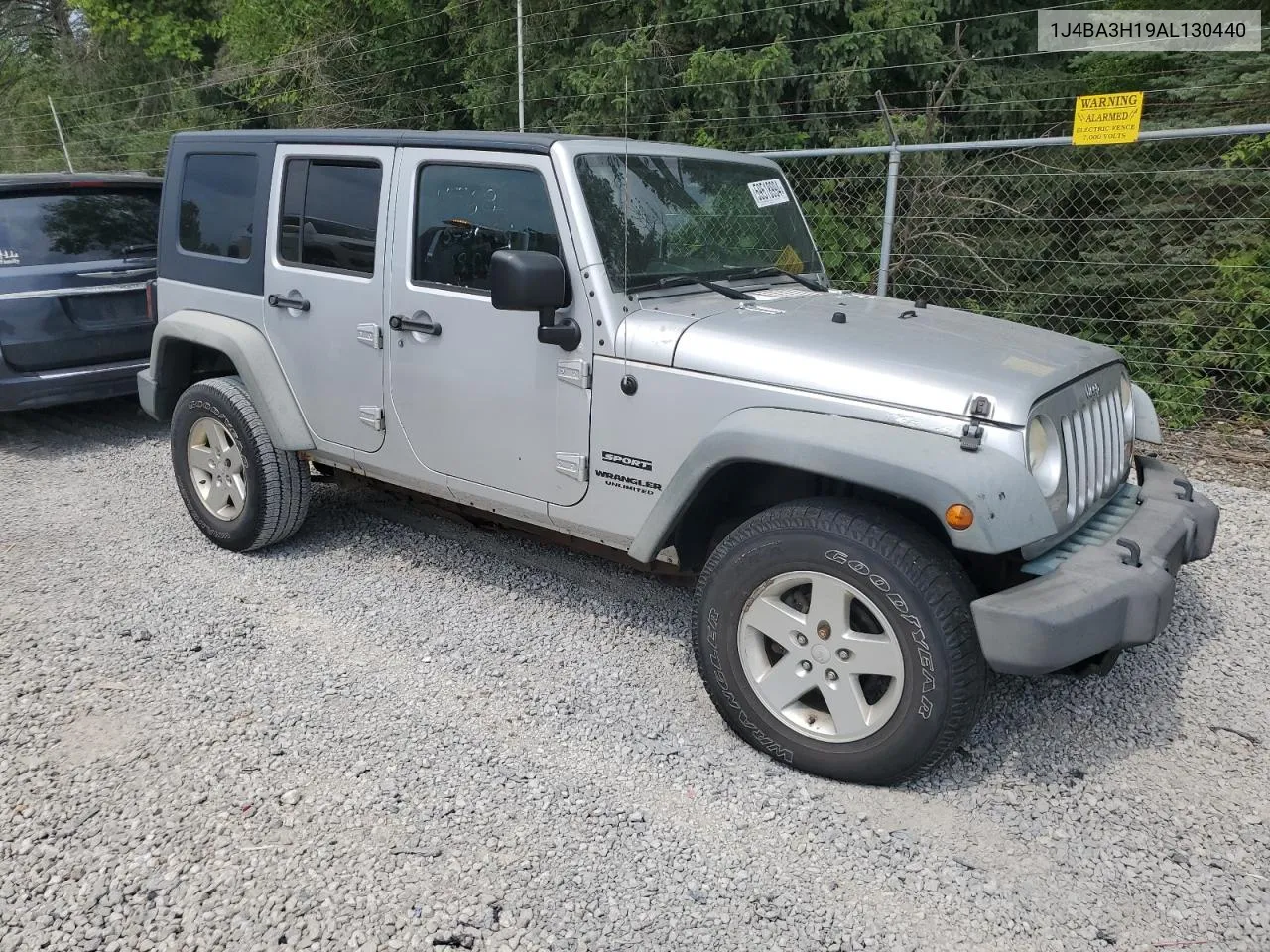 2010 Jeep Wrangler Unlimited Sport VIN: 1J4BA3H19AL130440 Lot: 59518994