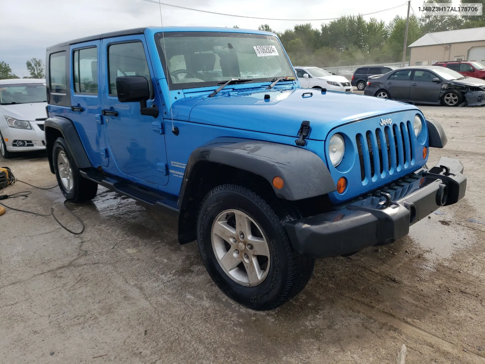 2010 Jeep Wrangler Unlimited Sport VIN: 1J4BZ3H17AL178706 Lot: 61062824