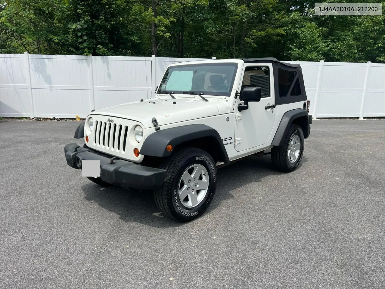 2010 Jeep Wrangler Sport VIN: 1J4AA2D10AL212200 Lot: 61352494