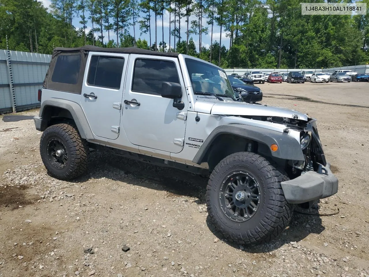 1J4BA3H10AL118841 2010 Jeep Wrangler Unlimited Sport