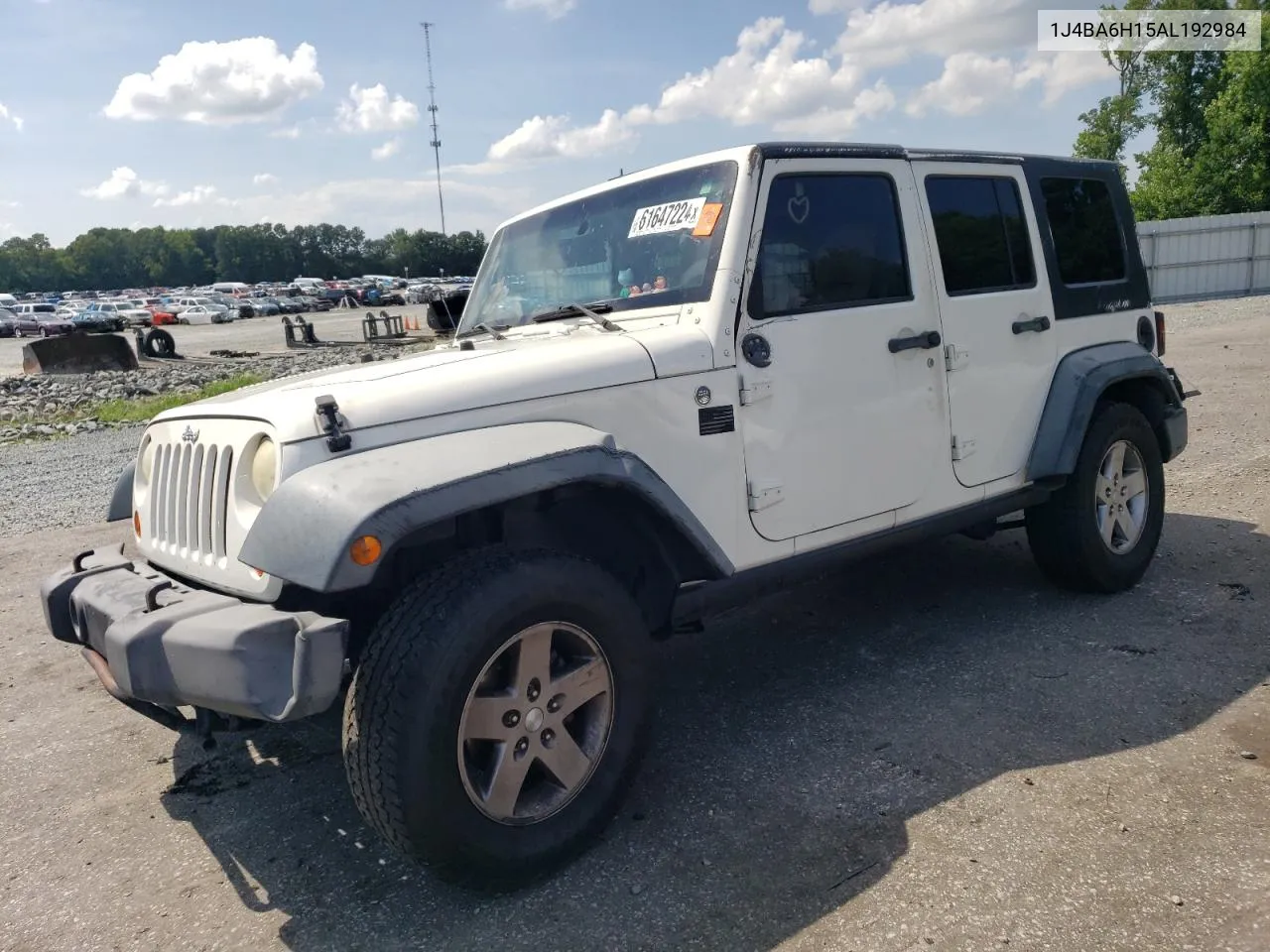 2010 Jeep Wrangler Unlimited Rubicon VIN: 1J4BA6H15AL192984 Lot: 61647224