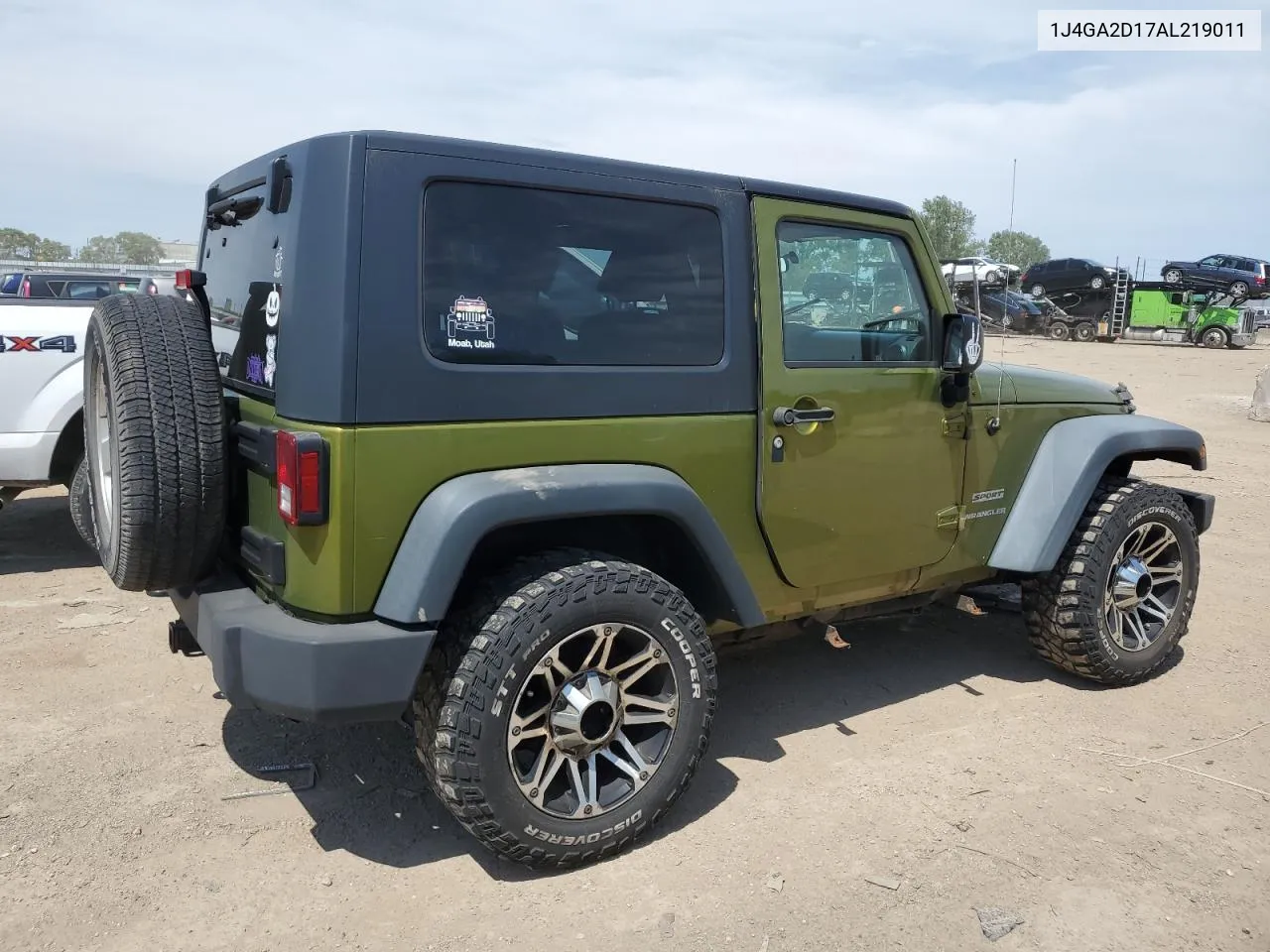 2010 Jeep Wrangler Sport VIN: 1J4GA2D17AL219011 Lot: 61756024