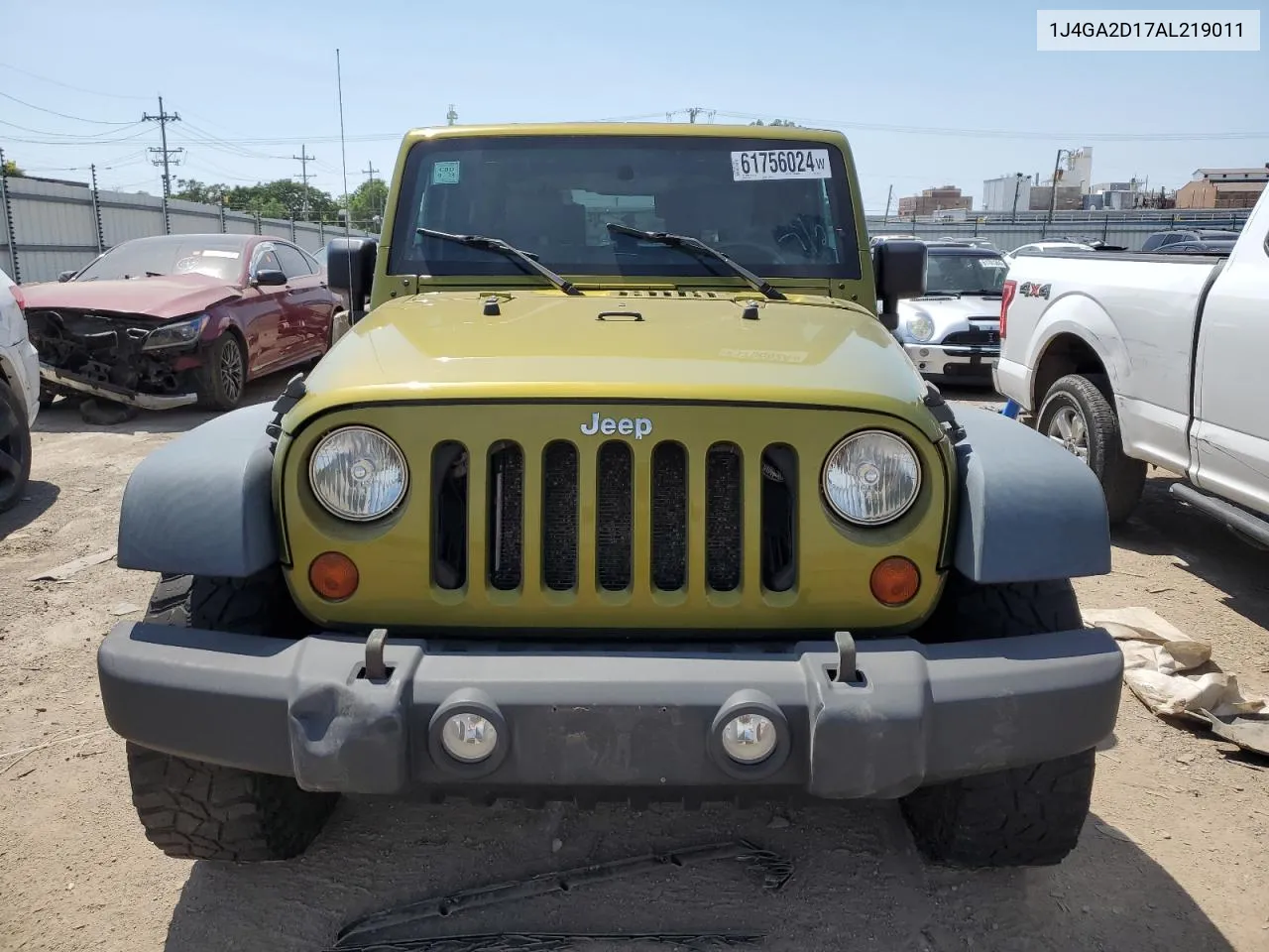 2010 Jeep Wrangler Sport VIN: 1J4GA2D17AL219011 Lot: 61756024