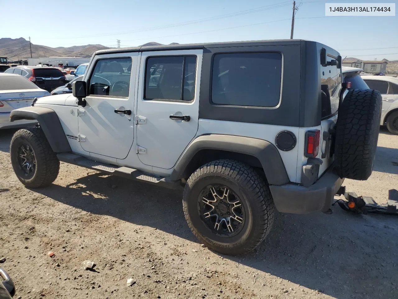 1J4BA3H13AL174434 2010 Jeep Wrangler Unlimited Sport