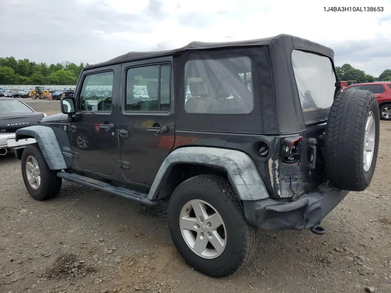 2010 Jeep Wrangler Unlimited Sport VIN: 1J4BA3H10AL138653 Lot: 62085014