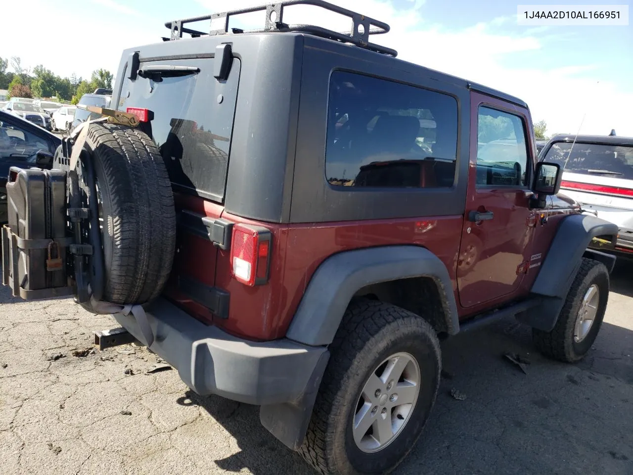 2010 Jeep Wrangler Sport VIN: 1J4AA2D10AL166951 Lot: 63051244