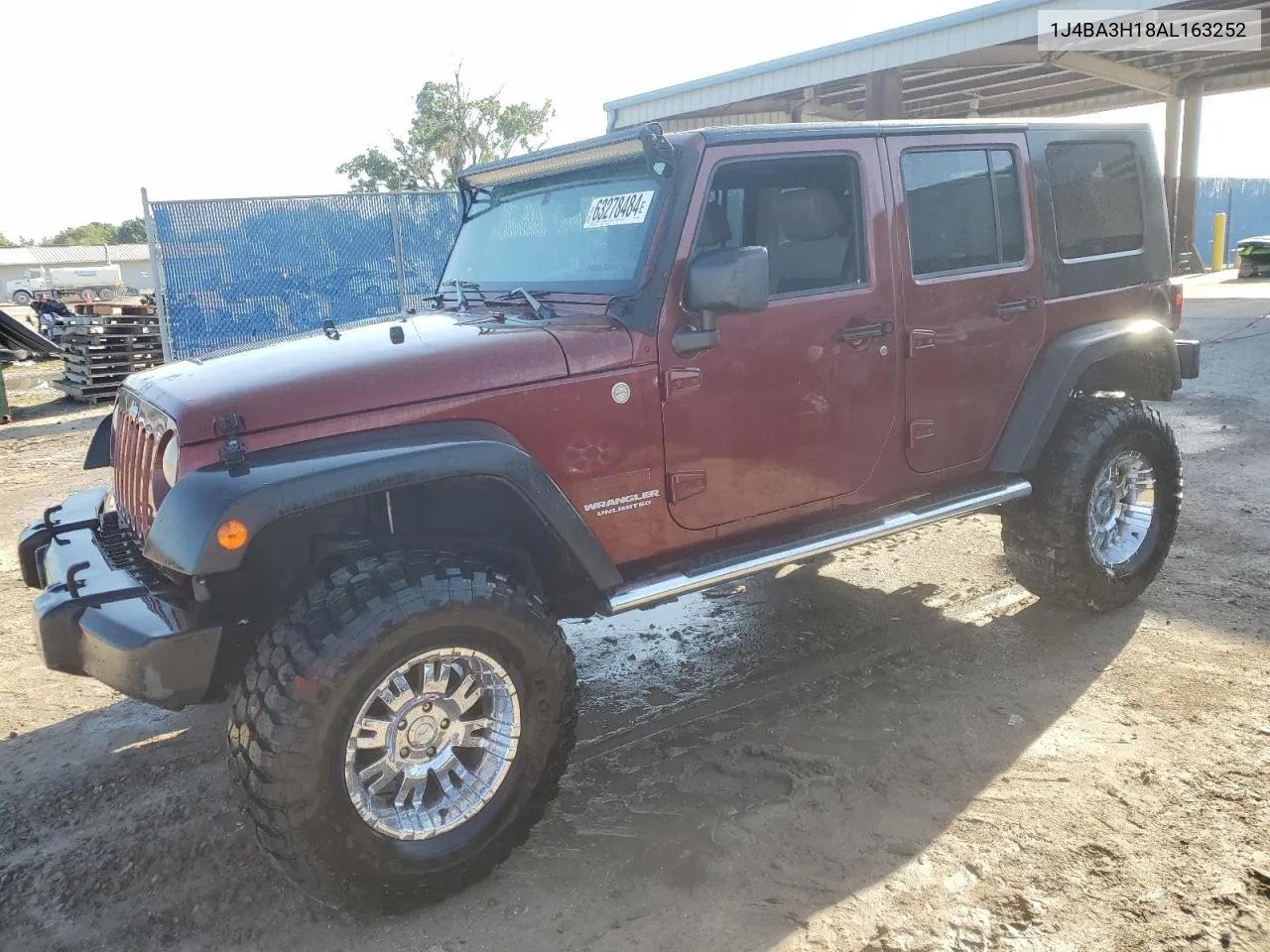 2010 Jeep Wrangler Unlimited Sport VIN: 1J4BA3H18AL163252 Lot: 63278484