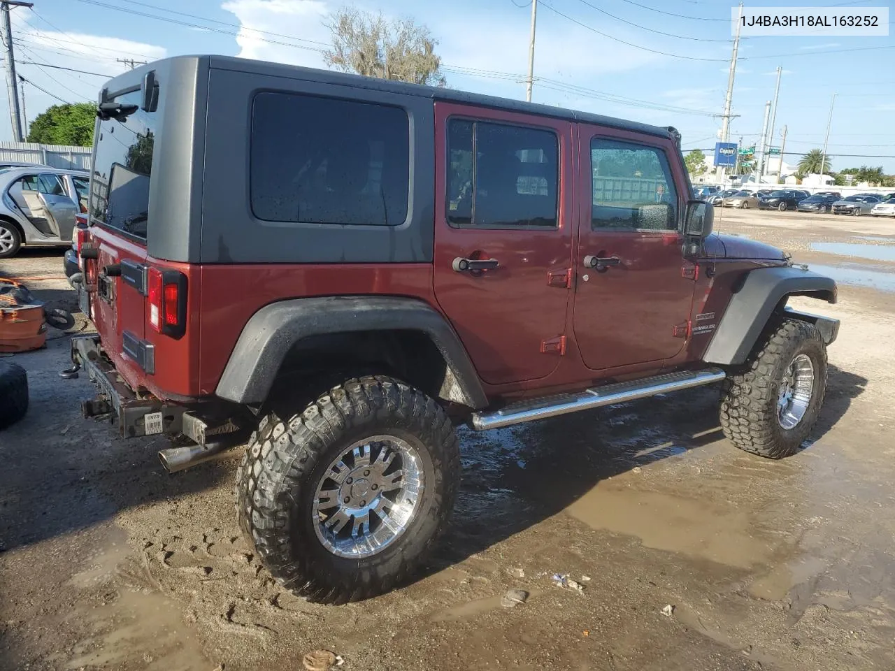 2010 Jeep Wrangler Unlimited Sport VIN: 1J4BA3H18AL163252 Lot: 63278484