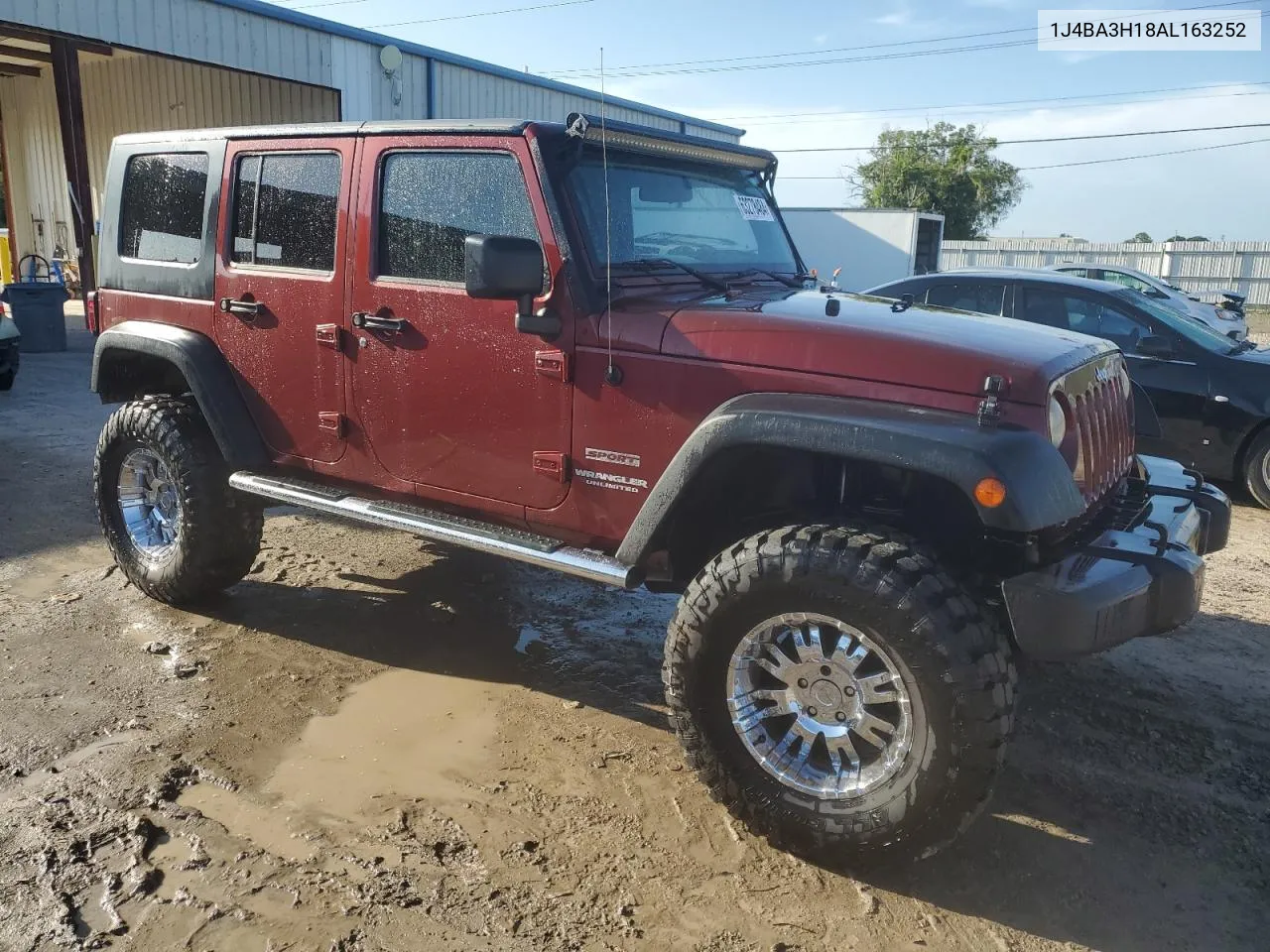 2010 Jeep Wrangler Unlimited Sport VIN: 1J4BA3H18AL163252 Lot: 63278484