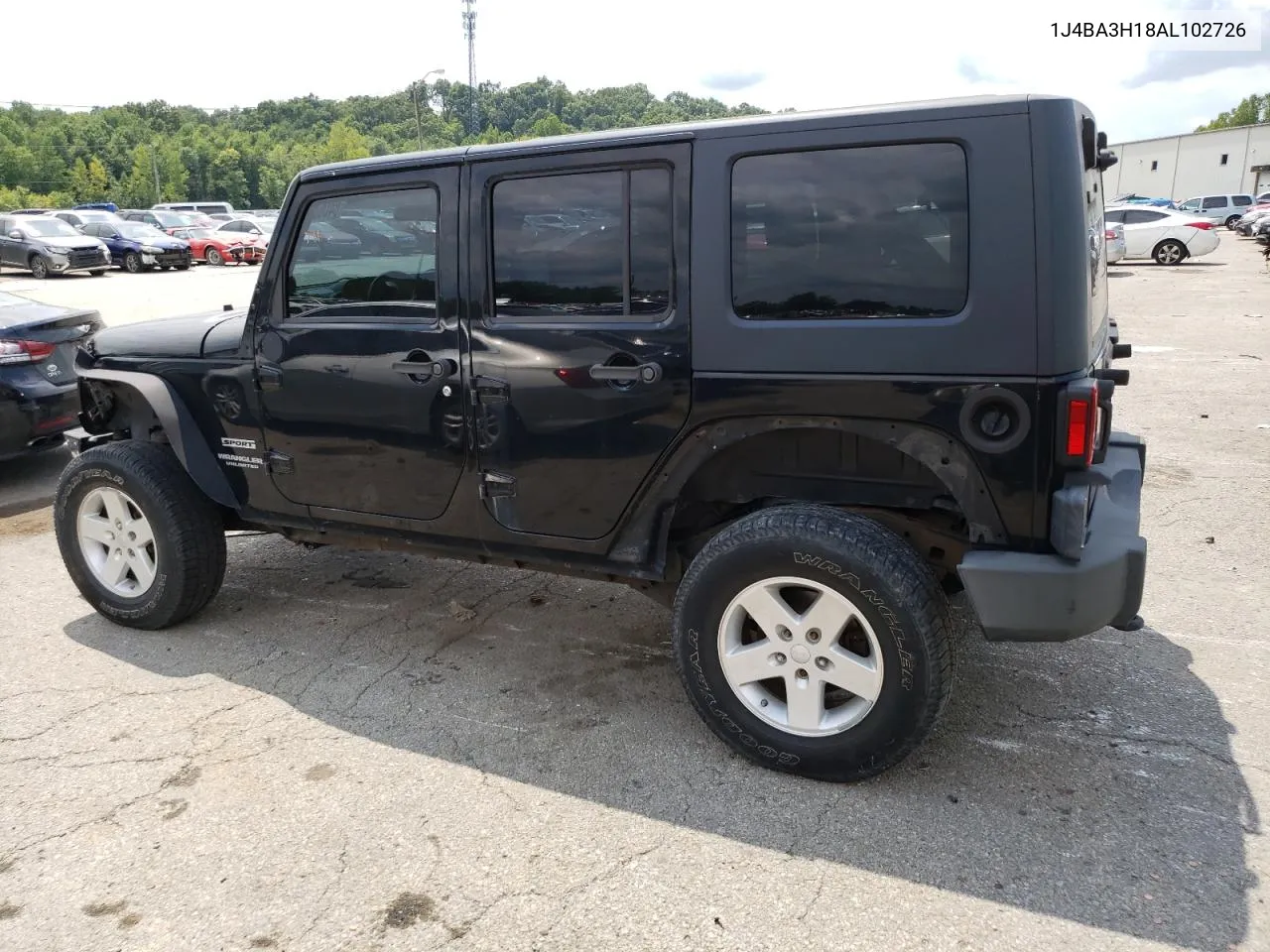 2010 Jeep Wrangler Unlimited Sport VIN: 1J4BA3H18AL102726 Lot: 64066564