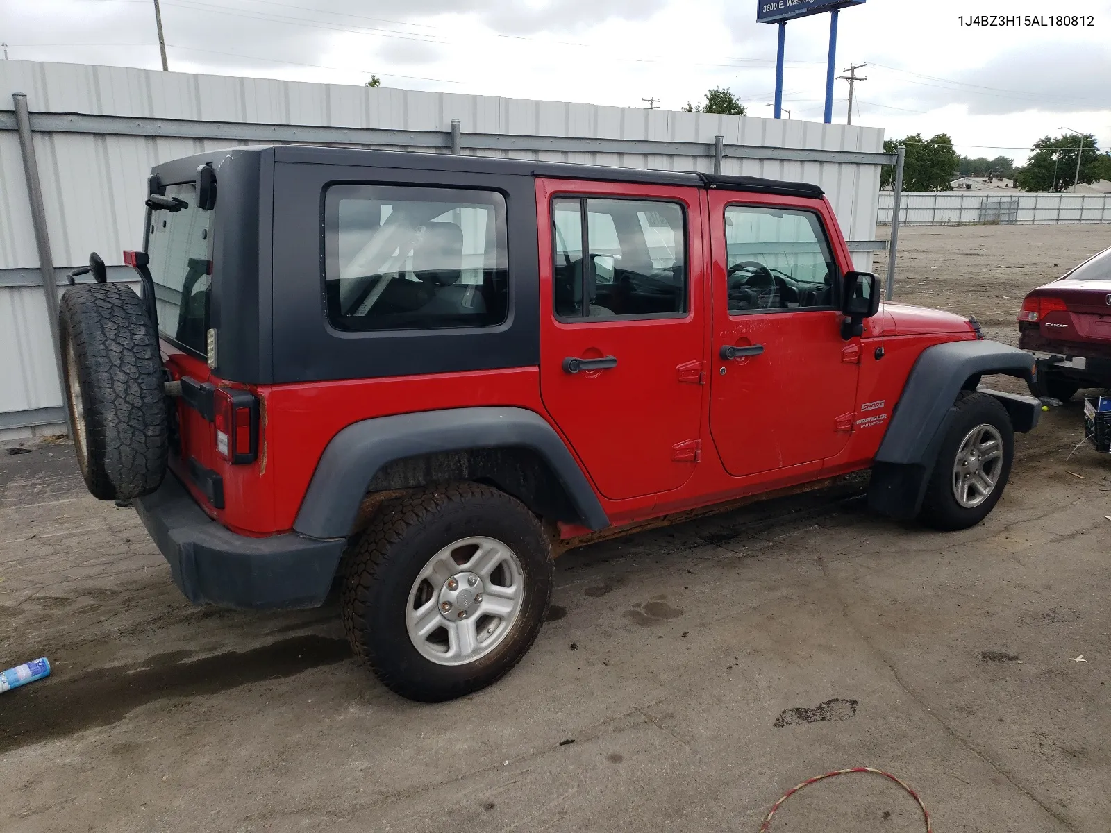 2010 Jeep Wrangler Unlimited Sport VIN: 1J4BZ3H15AL180812 Lot: 65750614