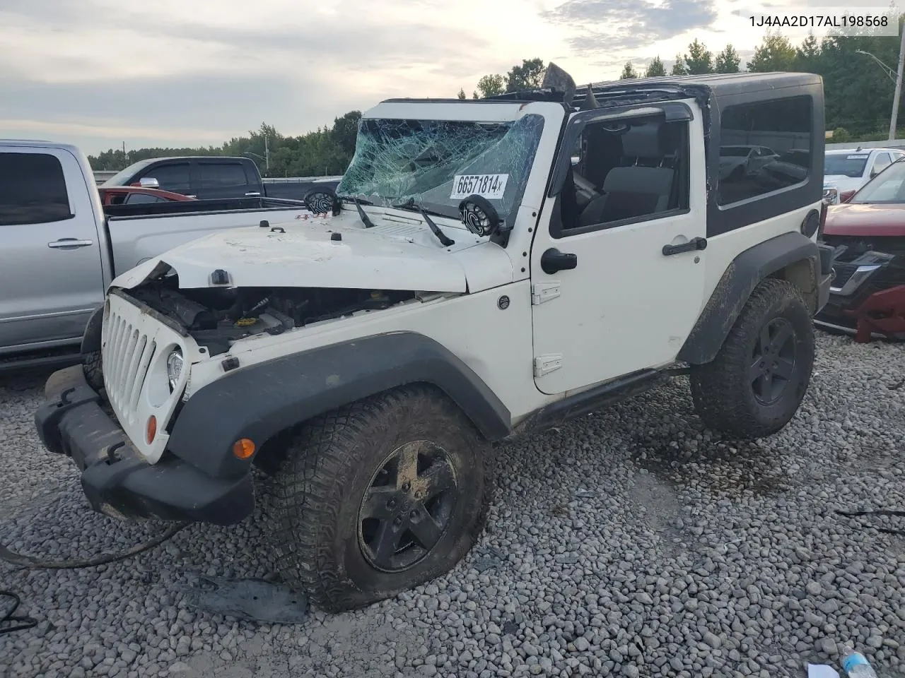 1J4AA2D17AL198568 2010 Jeep Wrangler Sport