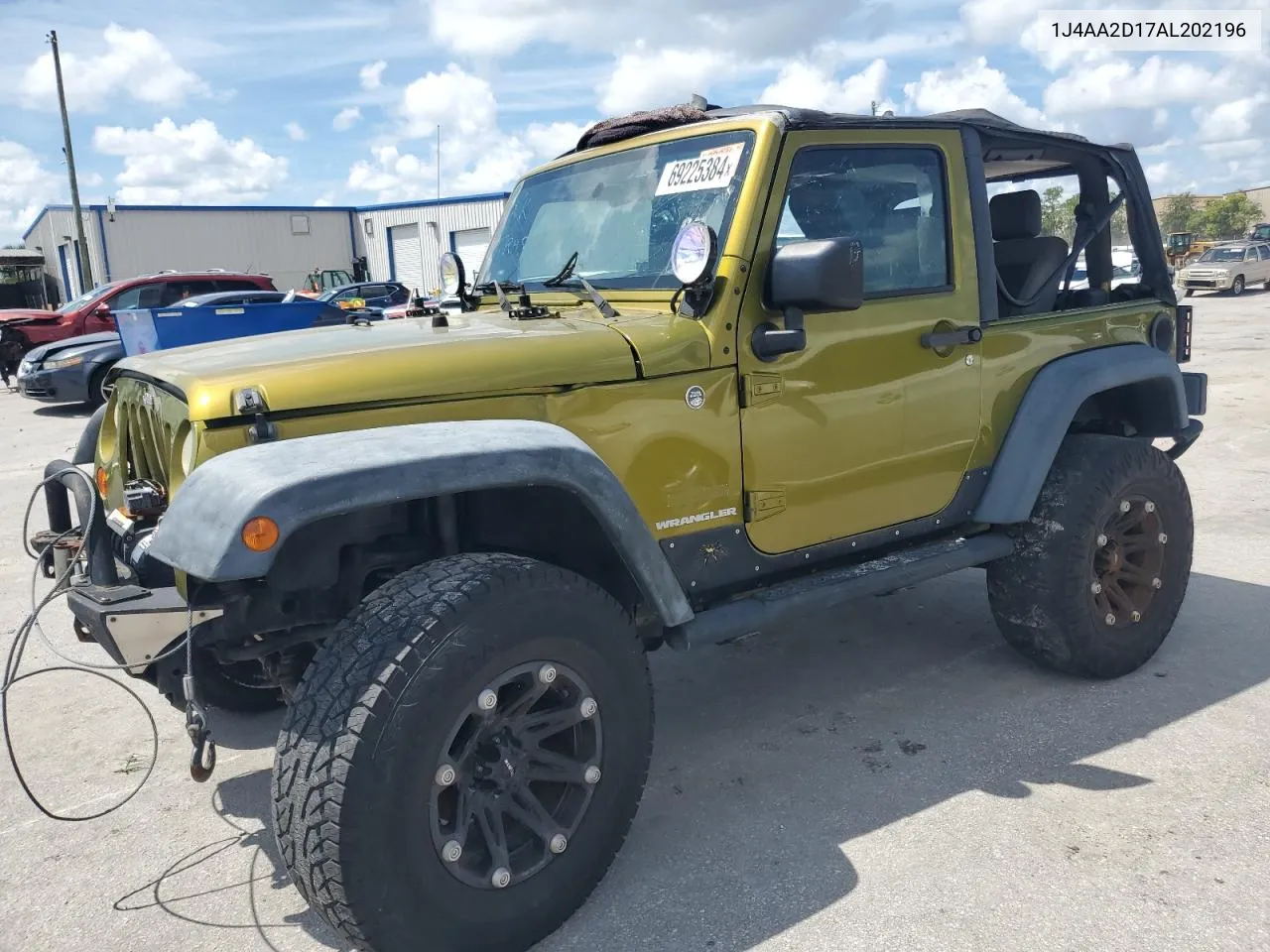 2010 Jeep Wrangler Sport VIN: 1J4AA2D17AL202196 Lot: 69225384