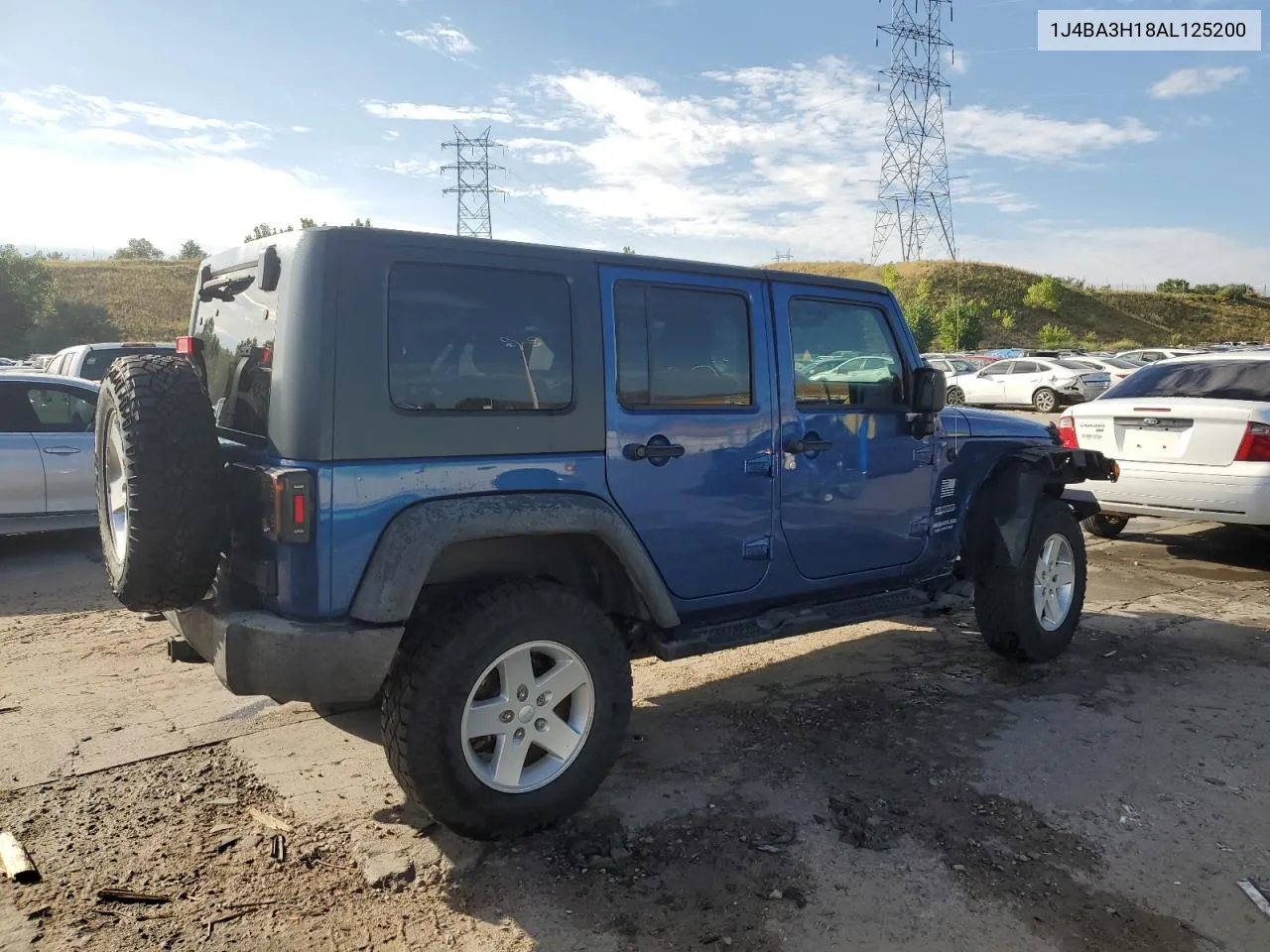 2010 Jeep Wrangler Unlimited Sport VIN: 1J4BA3H18AL125200 Lot: 69632744