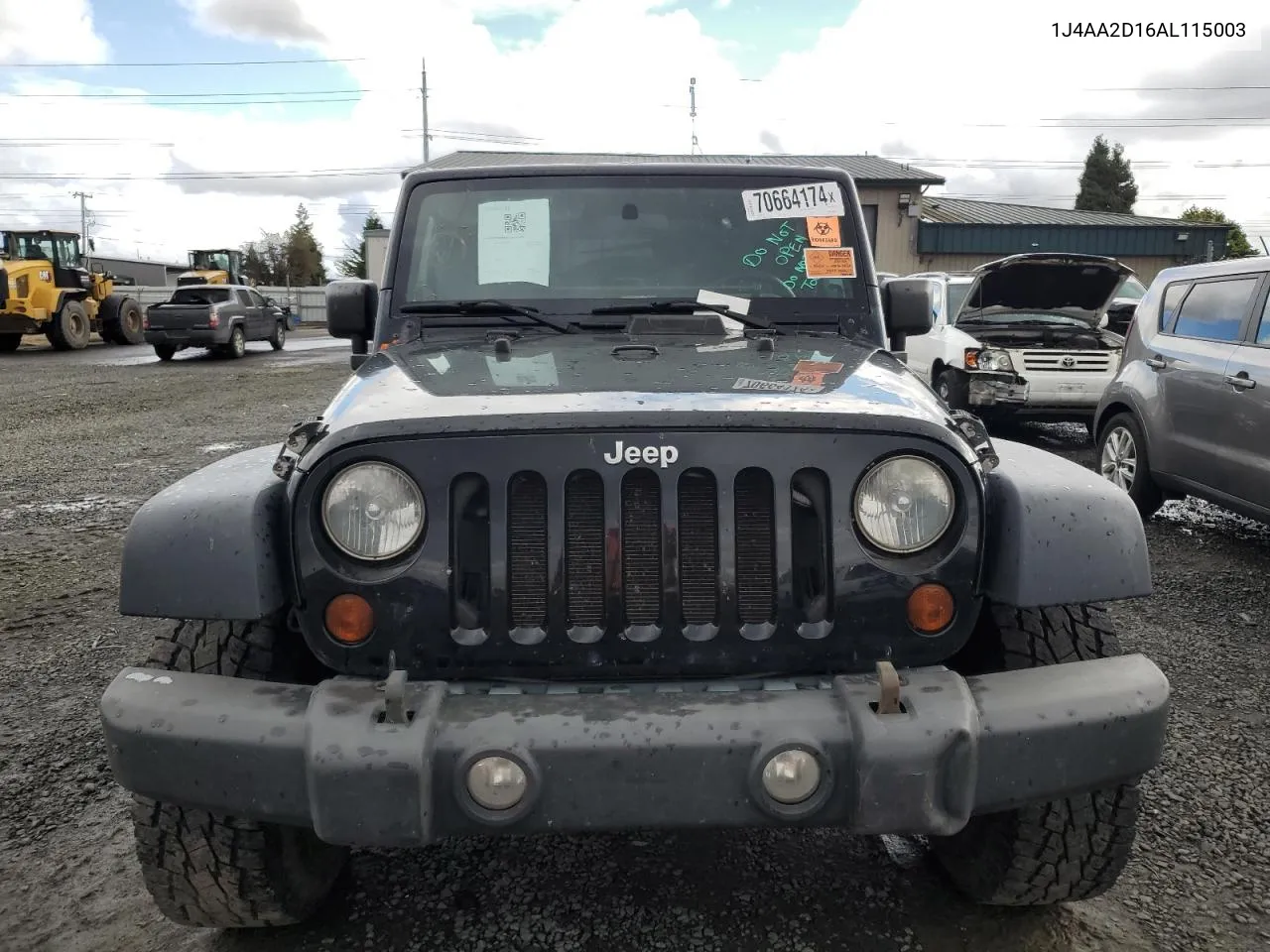 2010 Jeep Wrangler Sport VIN: 1J4AA2D16AL115003 Lot: 70664174