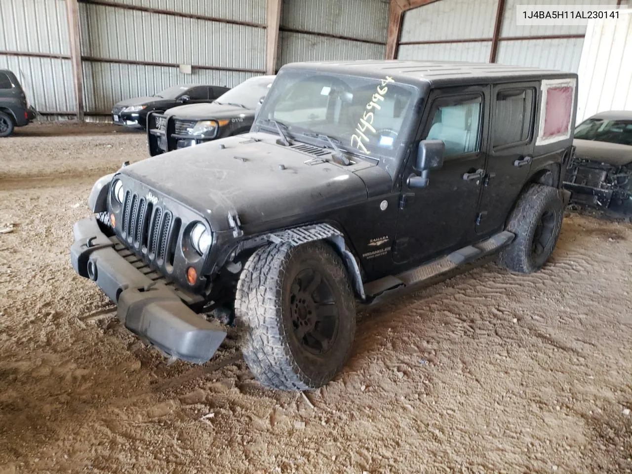 1J4BA5H11AL230141 2010 Jeep Wrangler Unlimited Sahara