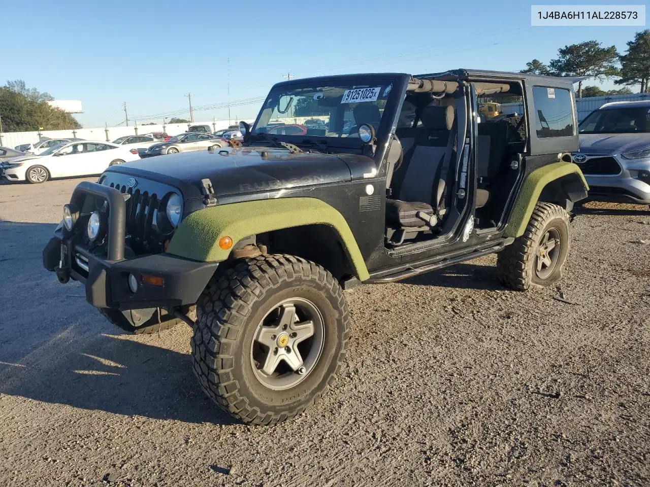 1J4BA6H11AL228573 2010 Jeep Wrangler Unlimited Rubicon