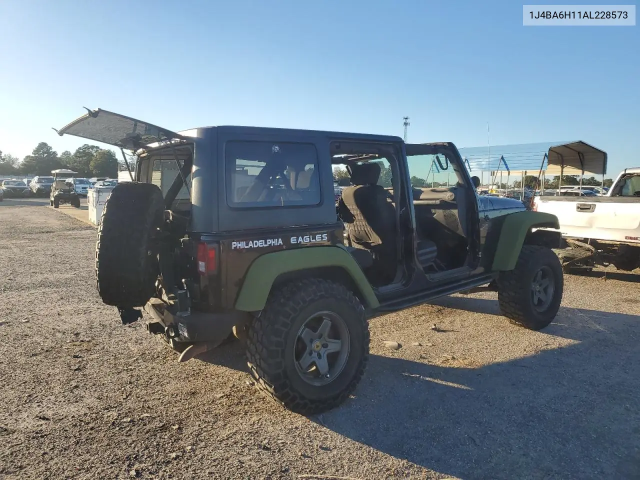 1J4BA6H11AL228573 2010 Jeep Wrangler Unlimited Rubicon