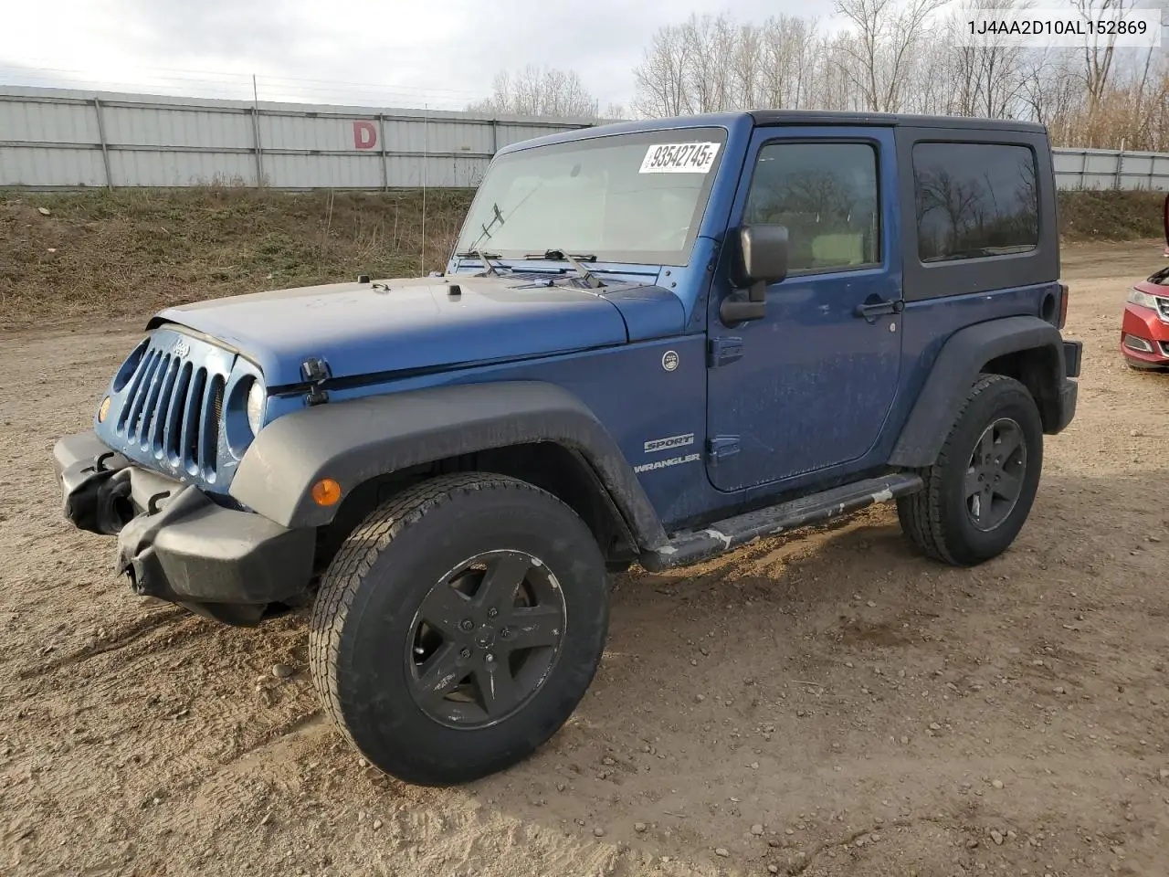 1J4AA2D10AL152869 2010 Jeep Wrangler Sport