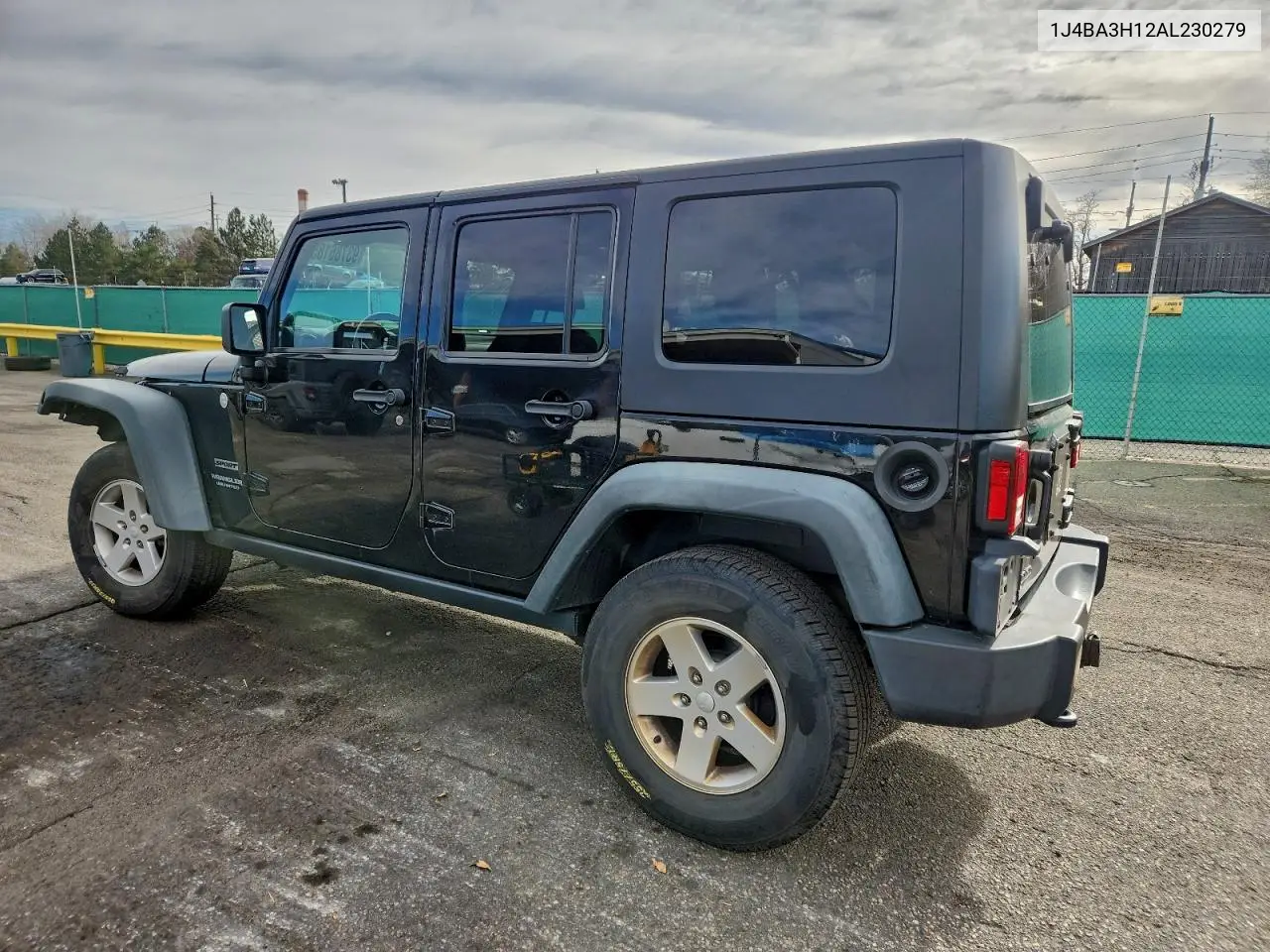 1J4BA3H12AL230279 2010 Jeep Wrangler Unlimited Sport