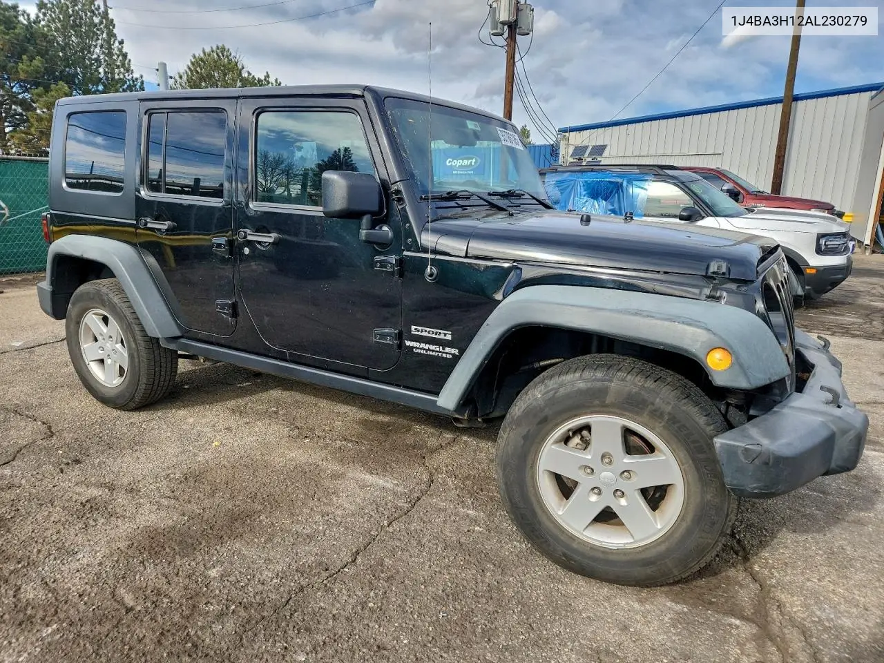 1J4BA3H12AL230279 2010 Jeep Wrangler Unlimited Sport