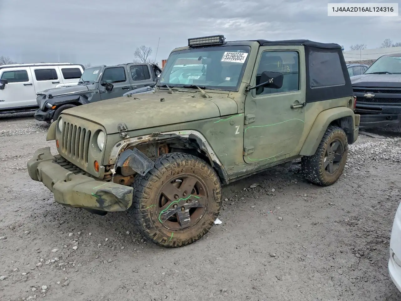 1J4AA2D16AL124316 2010 Jeep Wrangler Sport