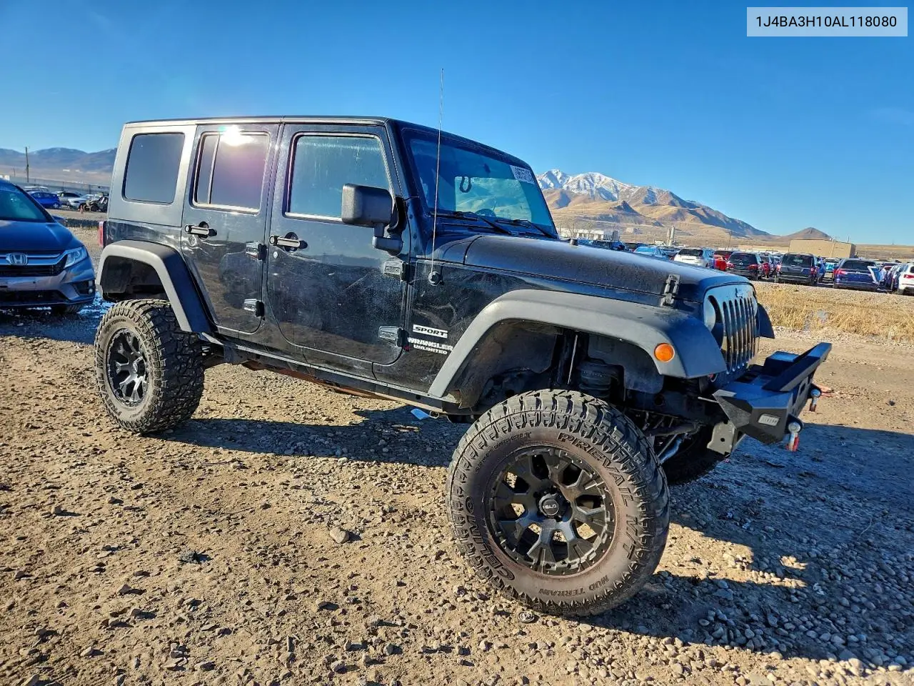 1J4BA3H10AL118080 2010 Jeep Wrangler Unlimited Sport