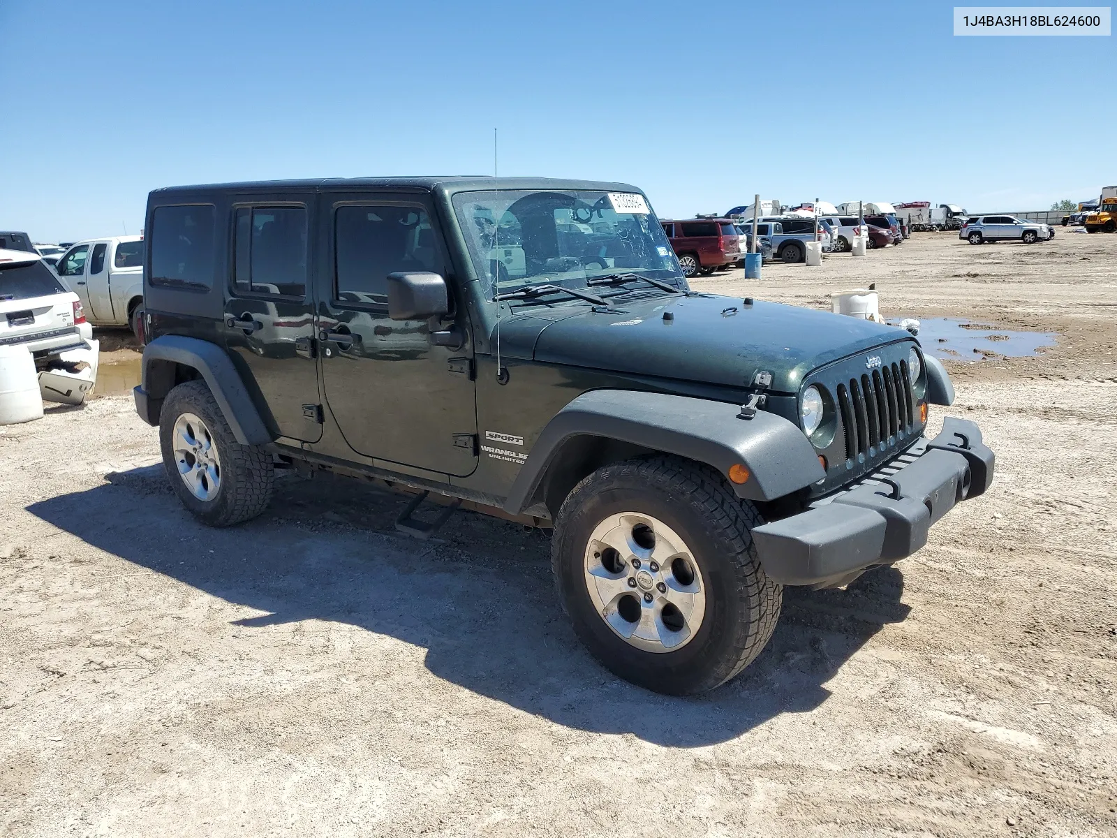 2011 Jeep Wrangler Unlimited Sport VIN: 1J4BA3H18BL624600 Lot: 51326894