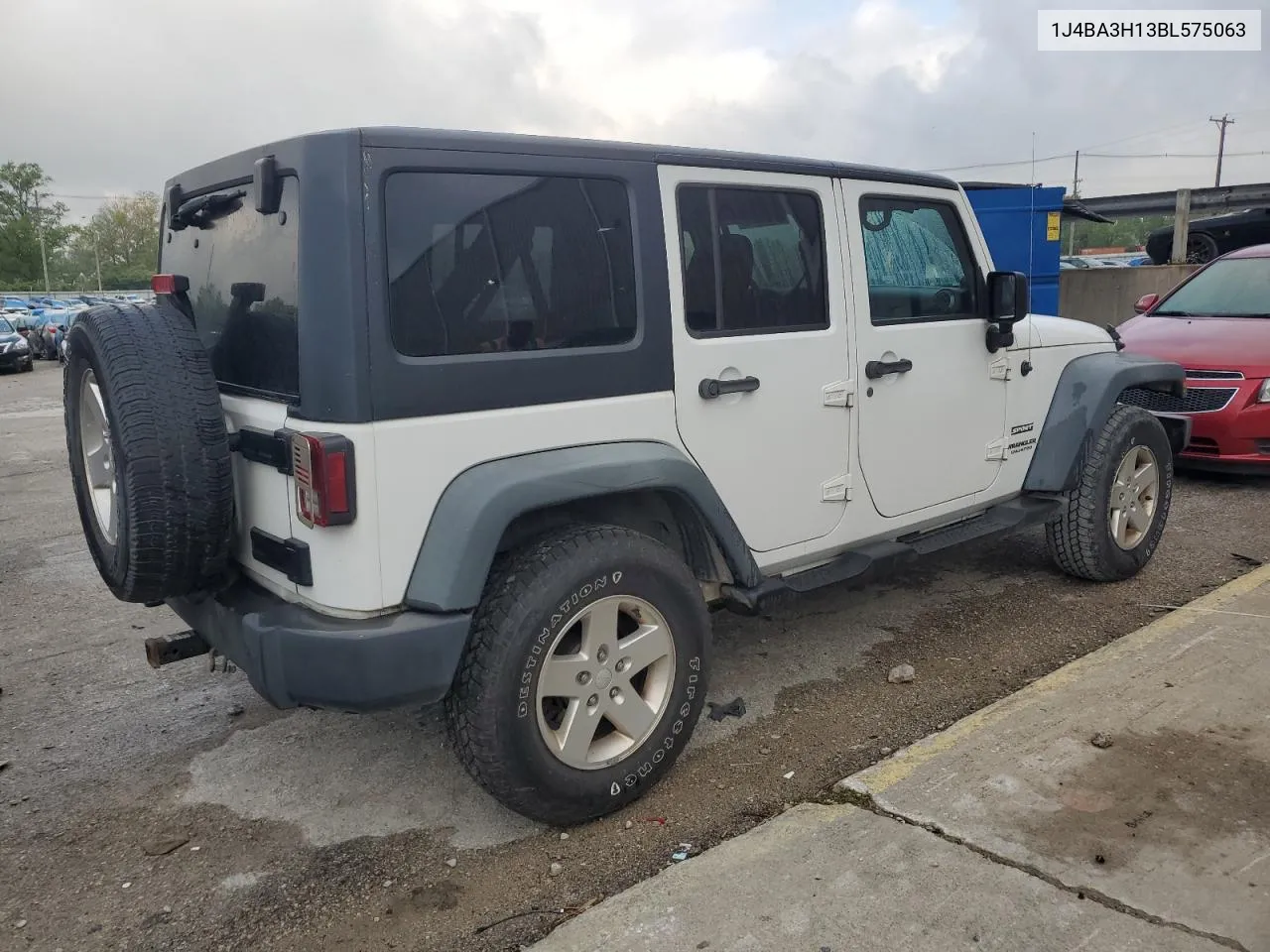 2011 Jeep Wrangler Unlimited Sport VIN: 1J4BA3H13BL575063 Lot: 51785324