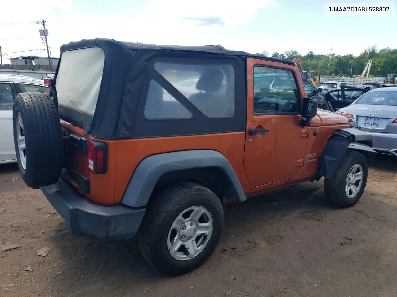 1J4AA2D16BL528802 2011 Jeep Wrangler Sport