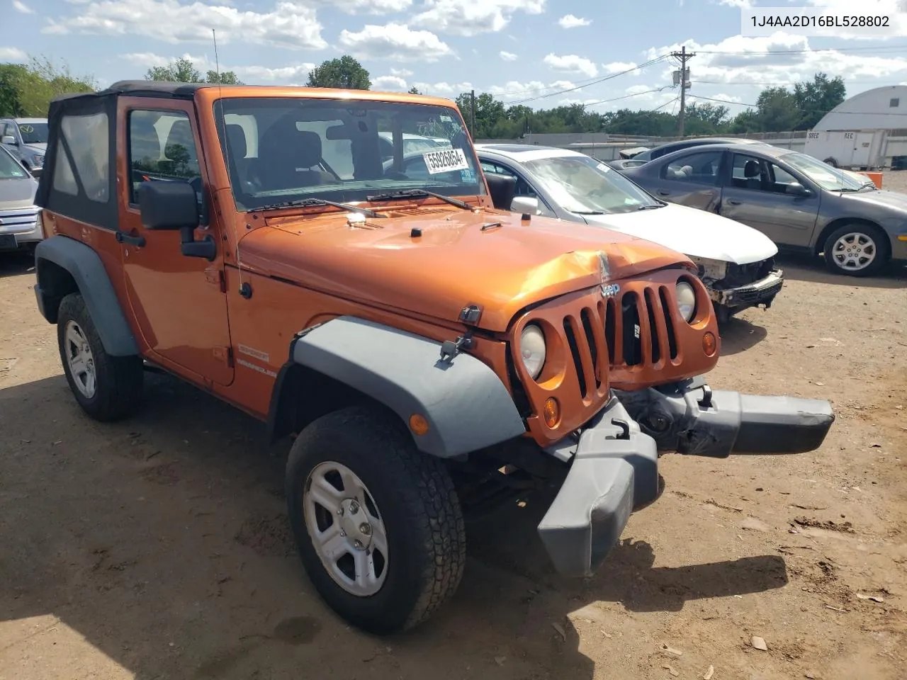 2011 Jeep Wrangler Sport VIN: 1J4AA2D16BL528802 Lot: 55926854