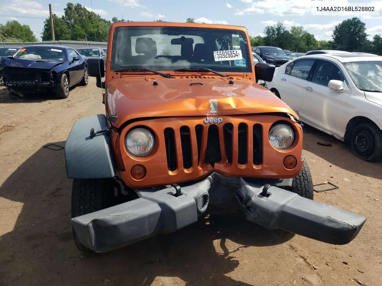 2011 Jeep Wrangler Sport VIN: 1J4AA2D16BL528802 Lot: 55926854