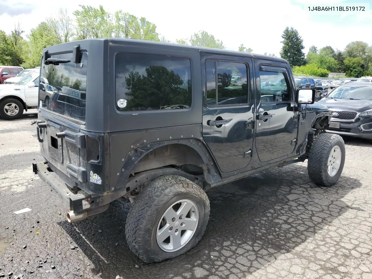 2011 Jeep Wrangler Unlimited Rubicon VIN: 1J4BA6H11BL519172 Lot: 57105794