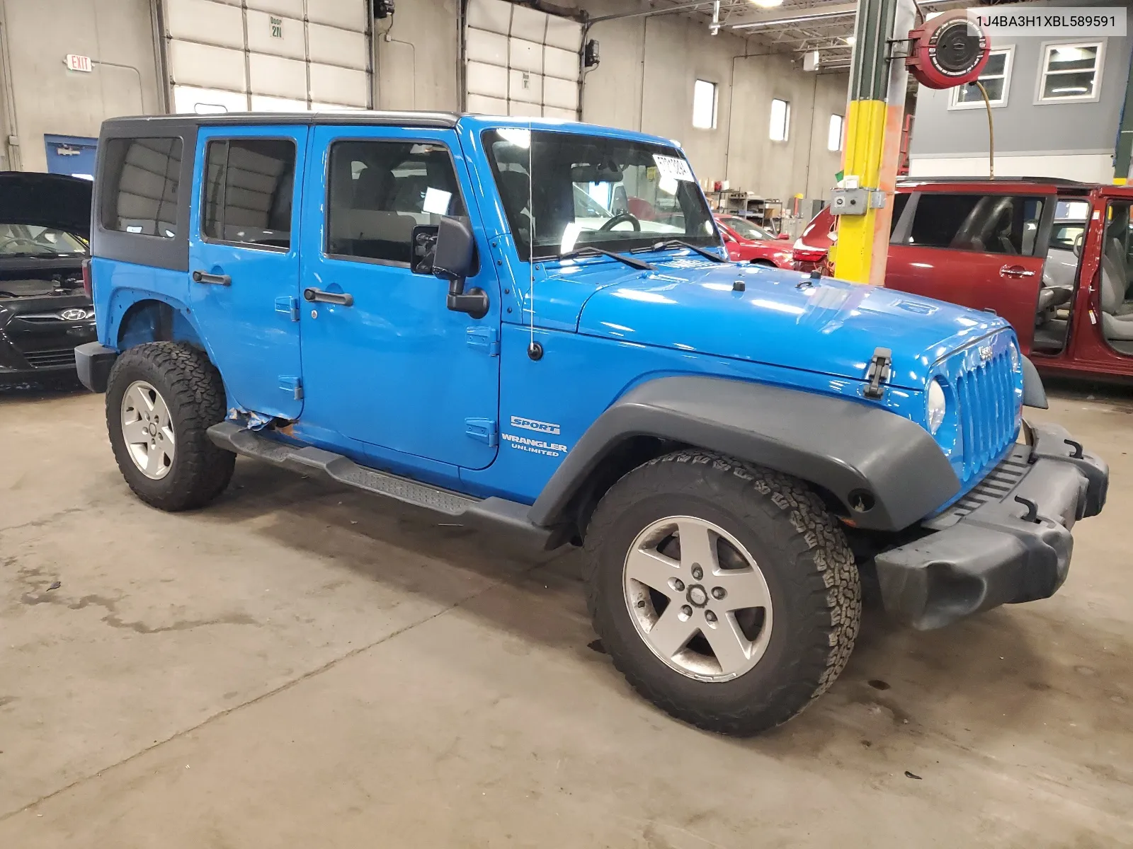 2011 Jeep Wrangler Unlimited Sport VIN: 1J4BA3H1XBL589591 Lot: 57213294