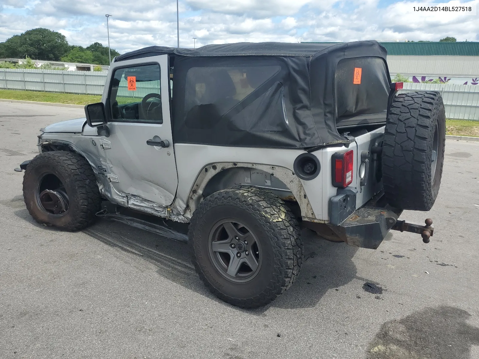 2011 Jeep Wrangler Sport VIN: 1J4AA2D14BL527518 Lot: 58116104