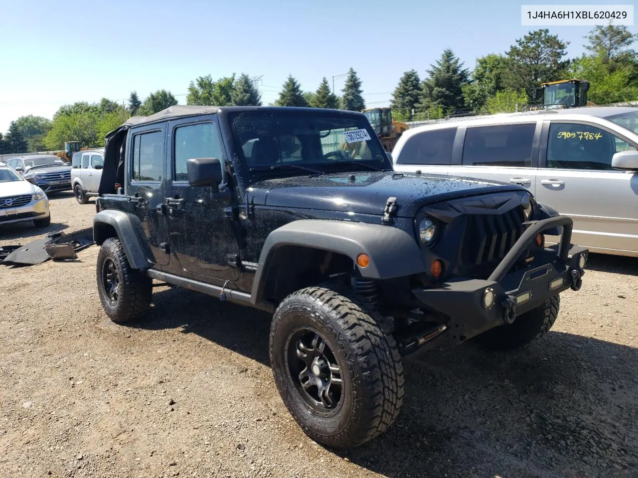 2011 Jeep Wrangler Unlimited Rubicon VIN: 1J4HA6H1XBL620429 Lot: 58729274