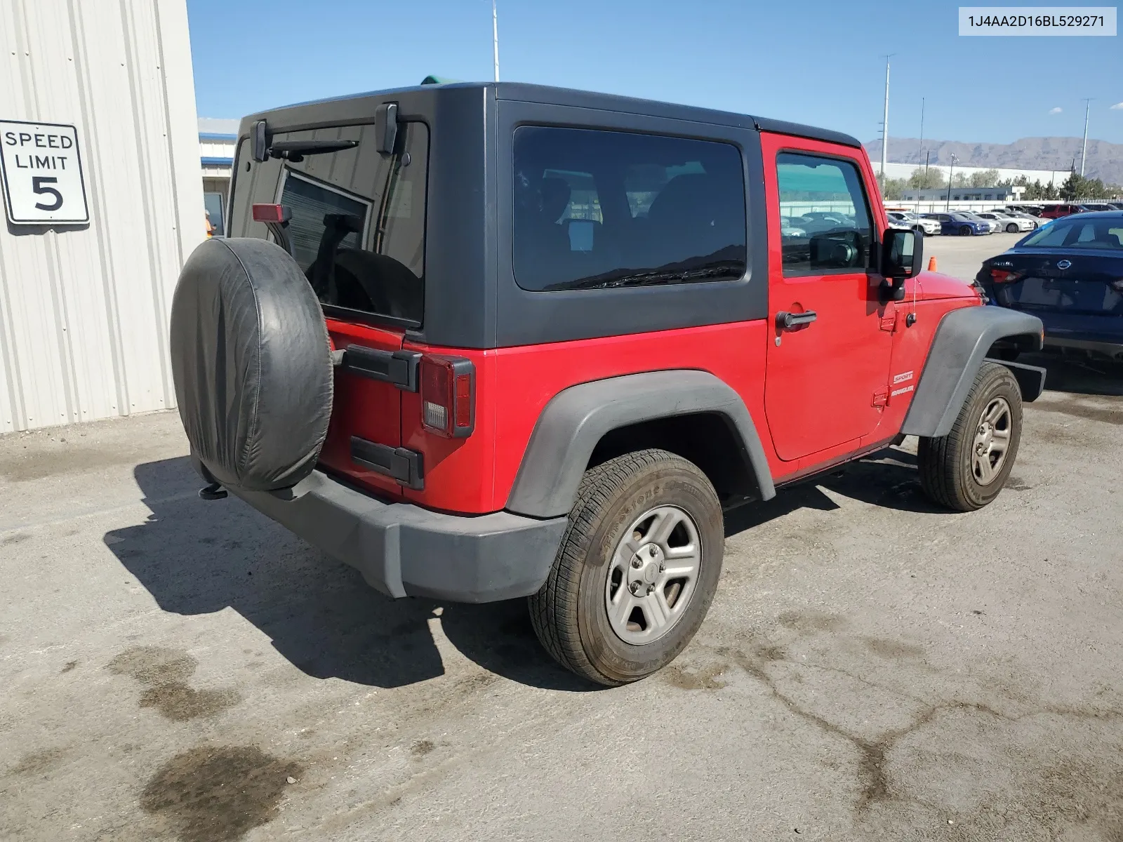 2011 Jeep Wrangler Sport VIN: 1J4AA2D16BL529271 Lot: 59941864