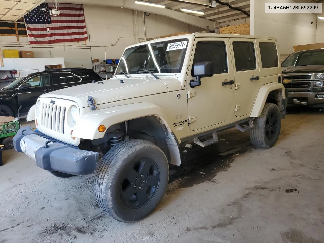 2011 Jeep Wrangler Unlimited Sahara VIN: 1J4BA5H12BL592299 Lot: 60529574