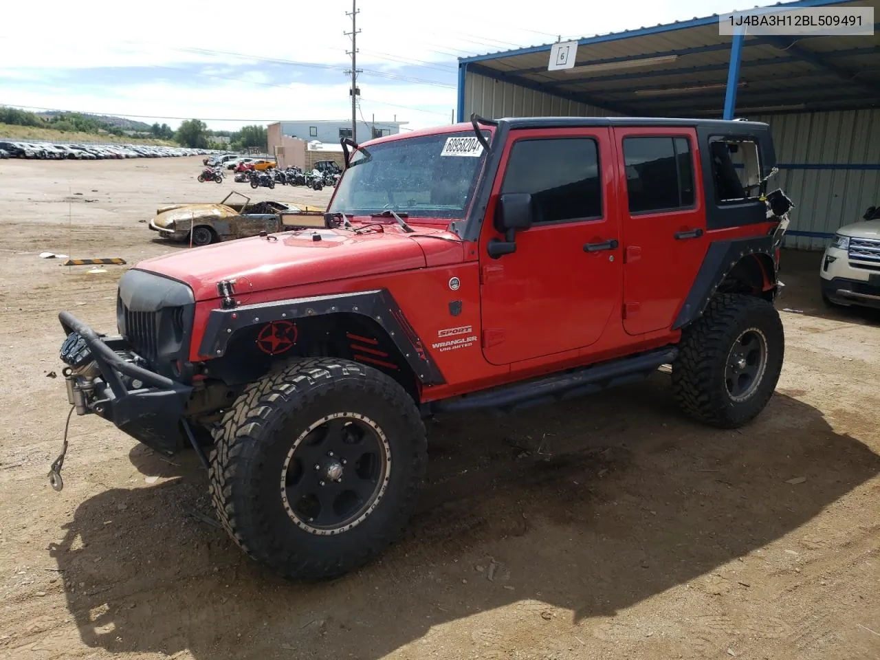 1J4BA3H12BL509491 2011 Jeep Wrangler Unlimited Sport