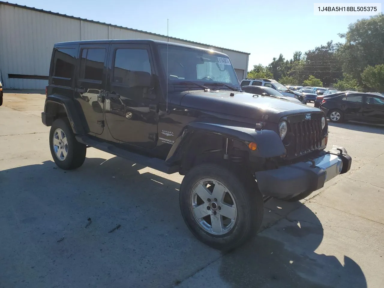 2011 Jeep Wrangler Unlimited Sahara VIN: 1J4BA5H18BL505375 Lot: 61643874