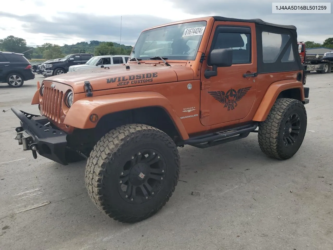 2011 Jeep Wrangler Sahara VIN: 1J4AA5D16BL501259 Lot: 61674424