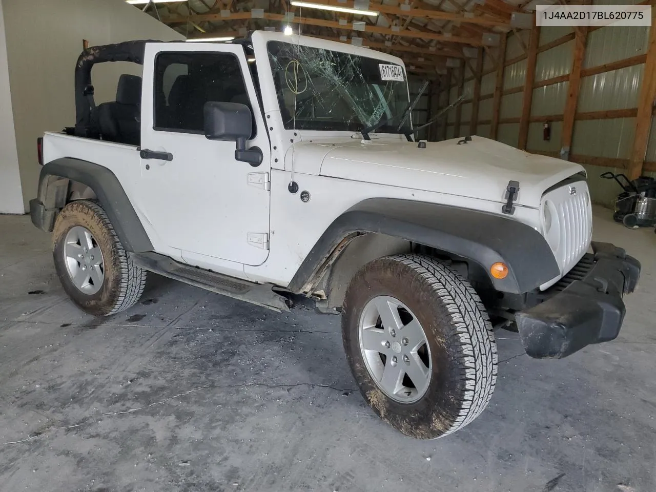 2011 Jeep Wrangler Sport VIN: 1J4AA2D17BL620775 Lot: 61716474