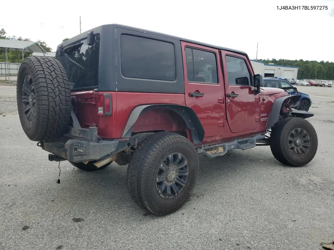 2011 Jeep Wrangler Unlimited Sport VIN: 1J4BA3H17BL597275 Lot: 61861064